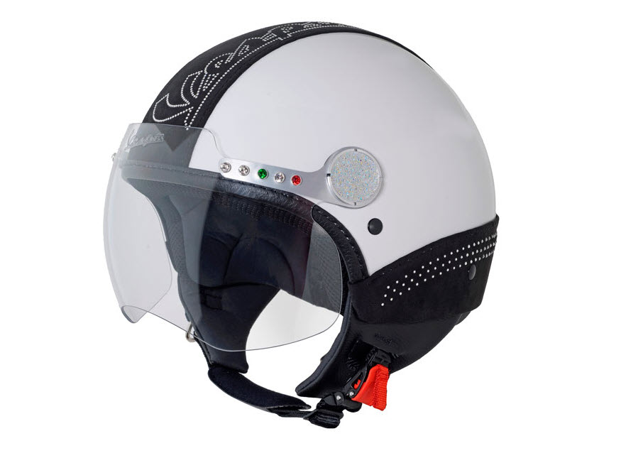 Vespa Stylish and Luxury Swarovski Helmets