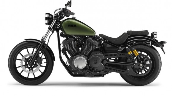 2014 Yamaha XV950R Camo Green Left Side
