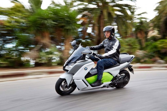 2014 BMW C evolution Electric Scooter In Action