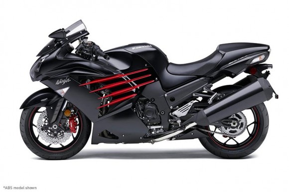 2014 Kawasaki Ninja ZX-14R Flat Ebony and Ebony_1