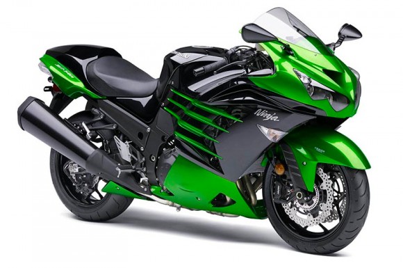 2014 Kawasaki ZX-14R Ninja Golden Blazed Green