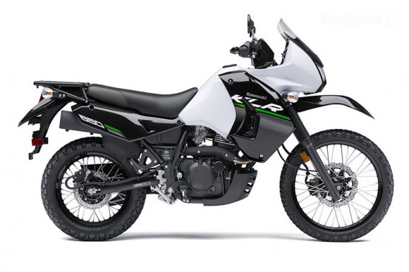 2014 Kawasaki KLR650 New Edition Pearl Stardust White_1