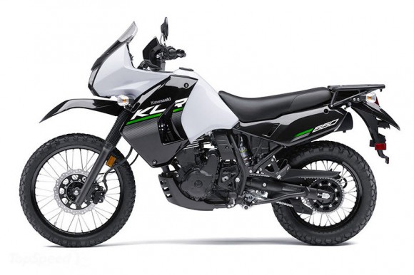 2014 Kawasaki KLR650 New Edition Pearl Stardust White_3