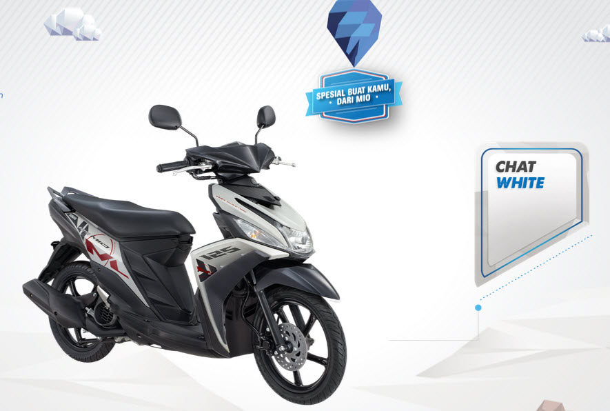 2015 Yamaha Mio M3 125 Blue Core White CPU Hunter