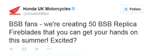 Honda Announces Ultra-Limited BSB CBR1000RR Fireblade for UK_1