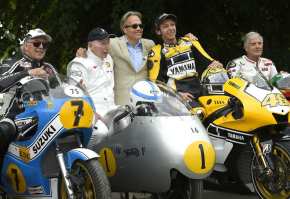 Rossi Attends the 2015 Goodwood Festival of Speed with Yellow-Black Yamaha YZR M1_12