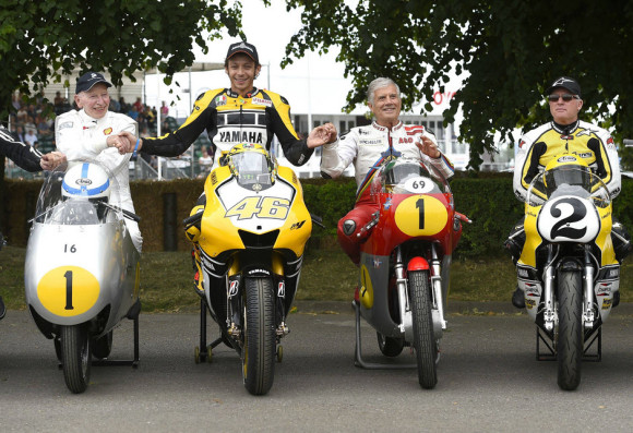 Rossi Attends the 2015 Goodwood Festival of Speed with Yellow-Black Yamaha YZR M1_5