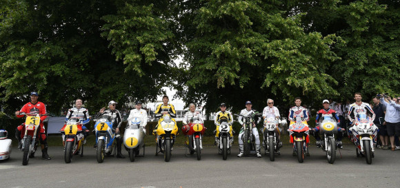 Rossi Attends the 2015 Goodwood Festival of Speed with Yellow-Black Yamaha YZR M1_6