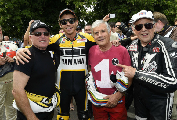Rossi Attends the 2015 Goodwood Festival of Speed with Yellow-Black Yamaha YZR M1_8