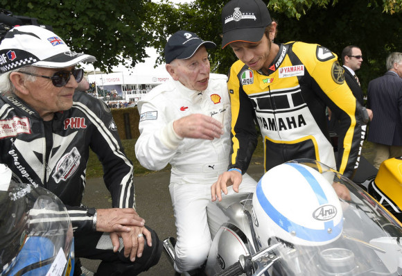 Rossi Attends the 2015 Goodwood Festival of Speed with Yellow-Black Yamaha YZR M1_9