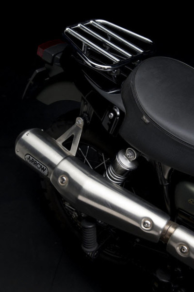 Triumph Scrambler Jurassic World Motorcycle Matte Green Detail