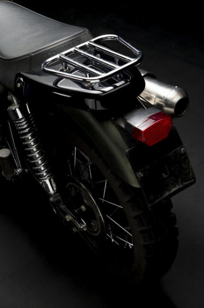 Triumph Scrambler Jurassic World Motorcycle Matte Green taillight