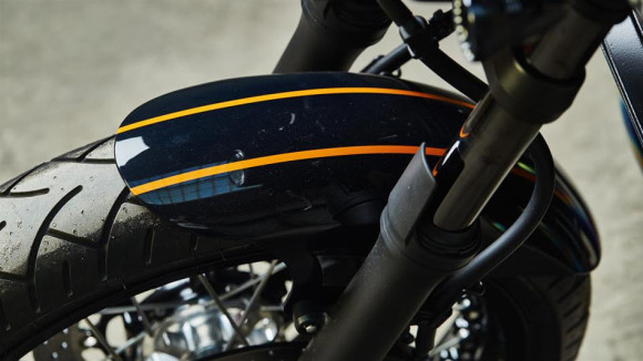 Yamaha Yard Built XJR1300 Cafe Racer by Iron Heart Orange Stitching