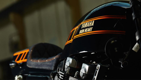 Yamaha Yard Built XJR1300 Cafe Racer by Iron Heart Orange Stitching_1