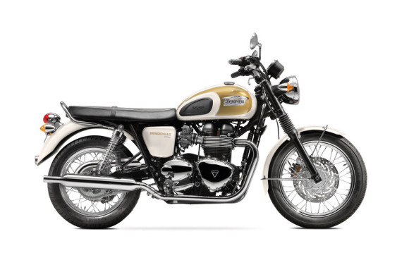 2016 Triumph Bonneville T100 Fusion White and Aurum Gold
